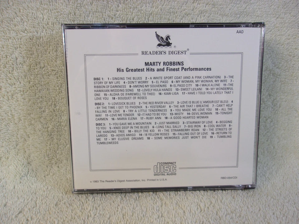 Marty Robbins - His Greatest Hits And Finest Performances (CD, 3-Disc) LIKE NEW! - Image 4 of 4