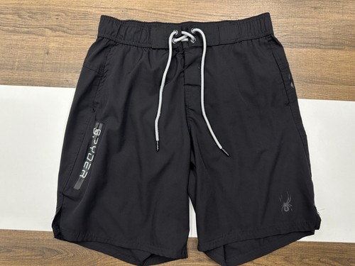 Spyder Herren M schwarz Bade Boardshorts UV Schutz Surf Badeanzug Badehose