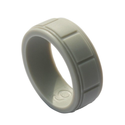 Unisex Silicone Nero Matrimonio Anello Flessibile Gomma Ipoallergenici Uomo Da - Foto 32 di 37