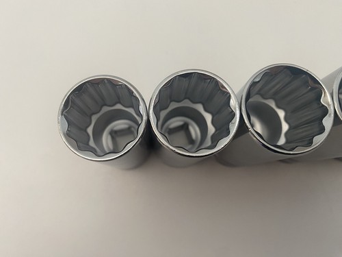 Blue Point 3/8” Profondità 20-24mm 12 Punti Set 5pz Come Venduto a Scatto Nuovo - Foto 3 di 7