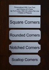 1x3 Custom Engraved Sublimation Silver Color Plate Plaque Name Tag Trophy Flag