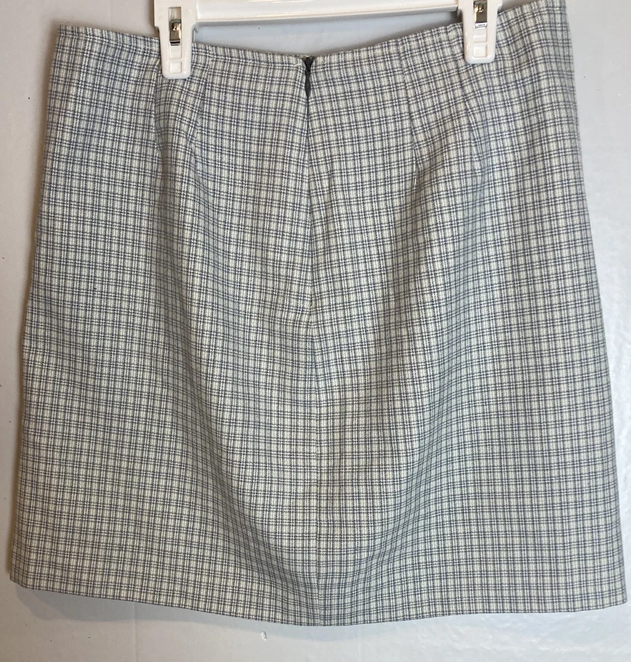 Minifalda lápiz Y2K vintage B musgo talla 12 a cuadros Academia Grunge preppy años 90 Foto 3 de 4