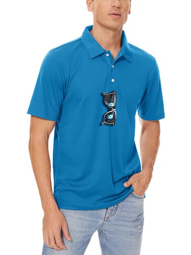 Men's Polo Shirts Golf Sport Short Sleeve T Shirt Wicking Performance Casual Top - 第 2/53 張圖片