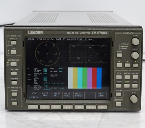 Leader LV5700A Waveform Vector Multi SDI Monitor HD-SDI/V8.7 - Picture 2 of 9