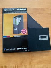 NEW | Snap-N-Store SNS01565 Fiberboard & Metal Magazine File - Black - Set of 8