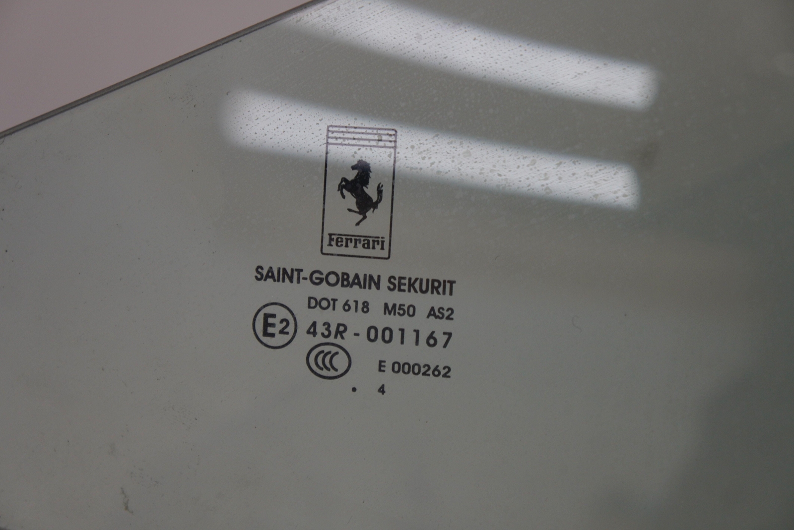 Rear Right Quarter Panel Window Glass 69845300 OEM Ferrari California T 2015