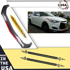 Front Bumper Lip Spoiler Splitter Body Kits Strut Rod For Hyundai Veloster