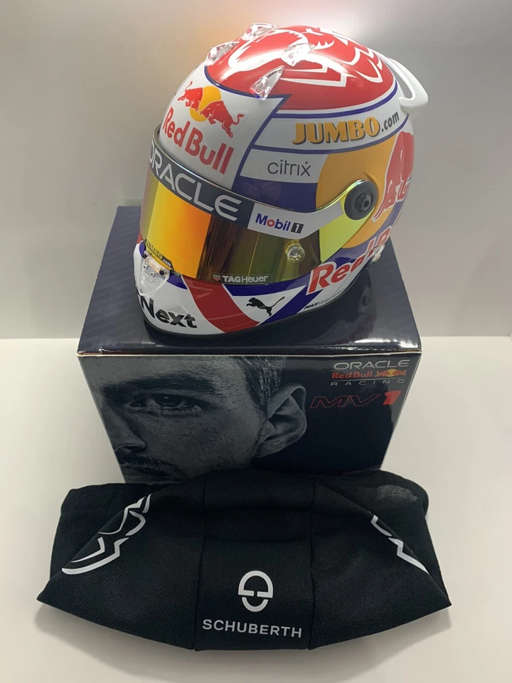 CASCO 1/2 MAX VERSTAPPEN RED BULL 2022 WINNER DUTCH GP OLANDA HELMET SCHUBERTH - Immagine 2 di 4
