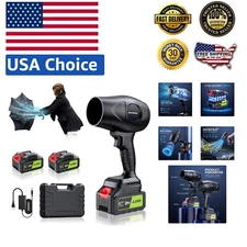 Lightweight Cordless Leaf Blower - 2x 4.0Ah Batteries & Quick Charger Included