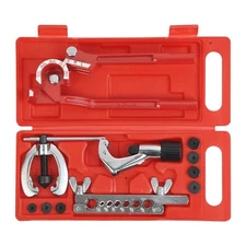 Brake Air Line Double Flare Flaring Tool Kit With 3 in 1 Tube Pipe Bender