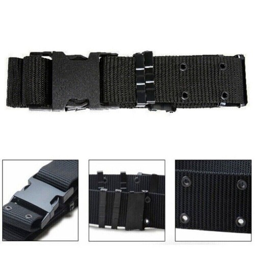Military Tactical Belt Men's Outdoor Work Hiking Quick Release Nylon Waist Belt - Picture 4 of 9