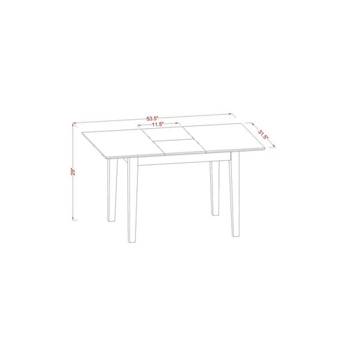 5 PC Table and Chair Set for 4-table and 4 Dining Chairs - Picture 5 of 6