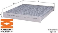 Knecht LAK216 Filter FüR Innenraumluft Innenraumfilter Filter Innenraum