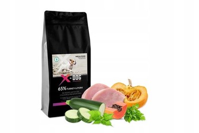 Trockenfutter Senior Hund Pute kleine Rassen 2kg getreidefrei X-DOG Mega Food
