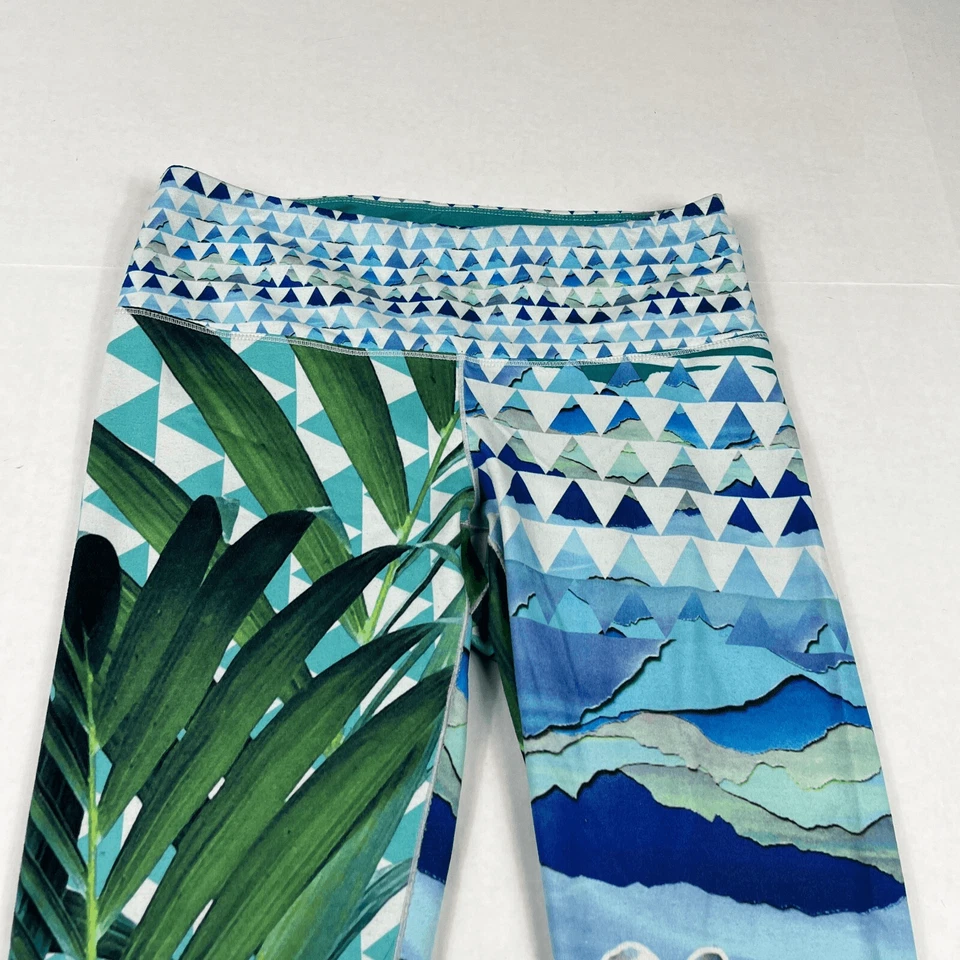 Leggings Prana Capri Yoga Rendimiento Tropical Comodidad Pull On S Foto 2 de 4