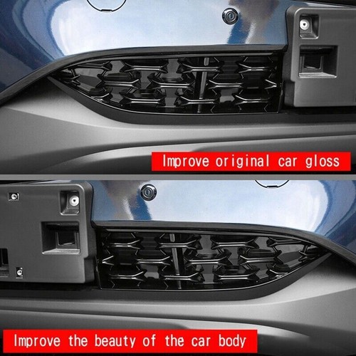 For Mazda CX-5 2022-2023 Glossy Black Front Center Bottom Grille Cover trim 2PCS - Picture 8 of 10