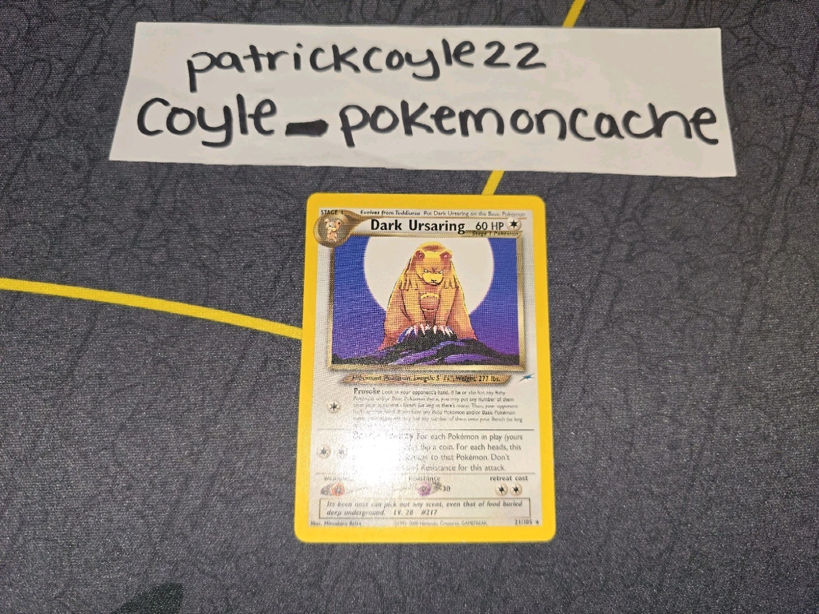 Dark Ursaring Rare Neo Discovery 21/105 LP
