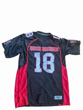 Mean Machine 18 Paul Crewe Longest Yard Football Jersey Size Large L Black Red
