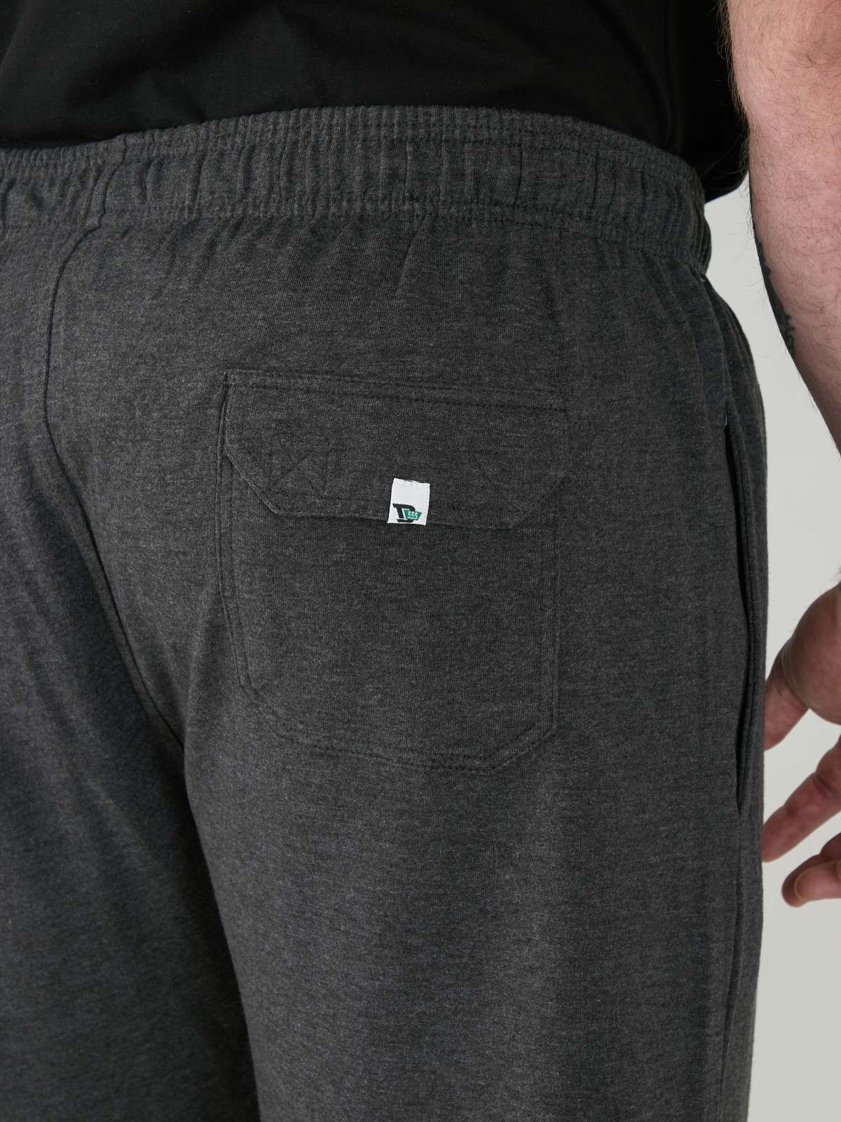 D555 Big Mens Grey Lightweight Fleece Jogging Bottom Open Hem 2XL-8XL (KS1420) image 7