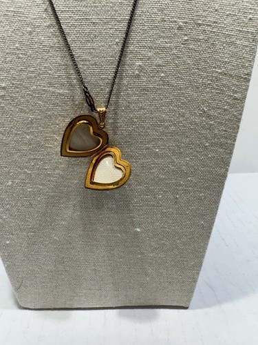 Vintage Eastern Star Heart Locket Necklace 12K GF OES Masonic Symbol - Picture 5 of 13