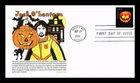 US COVER HALLOWEEN JACK O LANTERNS FIRST DAY ISSUE PANDA CACHET