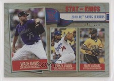 2019 Big League Stat Kings Rainbow Foil Felipe Vazquez Kenley Jansen Wade Davis