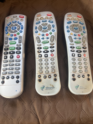 (3) Universal Remote Control Charter Universal Electronics 4 Device -TESTED-