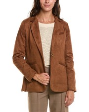 T Tahari Notch Collar Single-Button Blazer Women's