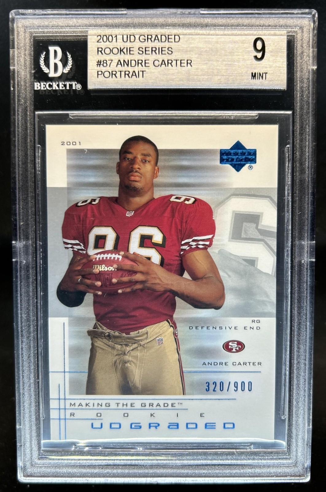 Andre Carter Upper Deck Graded #87 Base