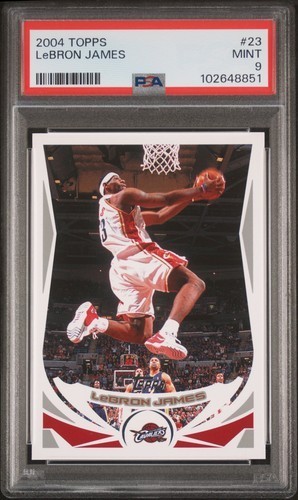 2004 TOPPS #23 LEBRON JAMES PSA 9