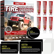 Sidewall Tire Repair Kit, Off-Road 4X4 Emergency Tire Patch Kit, UTV ATV Outdoor