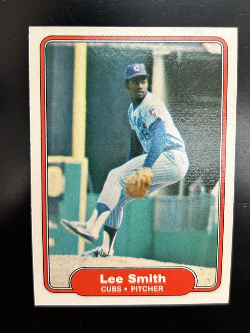 Lee Smith HOF Rookie - 1982 Fleer #603 - Chicago Cubs