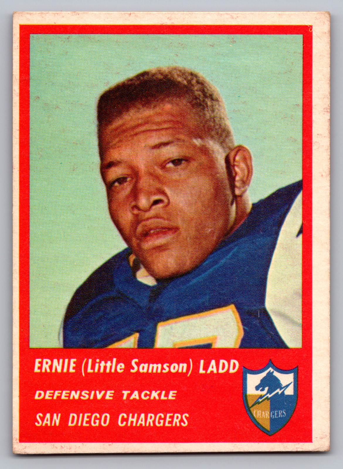 1963 FLEER #76 ERNIE 'BIG CAT' LADD CHARGERS