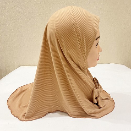 Arab Islamic Girls Scarves Wraps Hijab 2-6Y Girls Kids Turban Scarf Shawl Amira - Picture 11 of 38