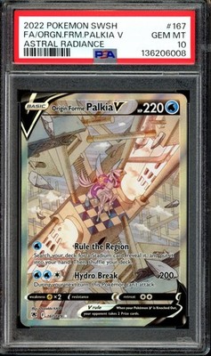 PSA 10 Origin Forme Palkia V Alt Art 167/189 Astral Radiance 2022