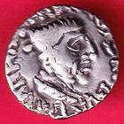 ANCIENT INDIA NAHAPAN DYNESTY KINGS PORTRAIT SILVER COIN #M5