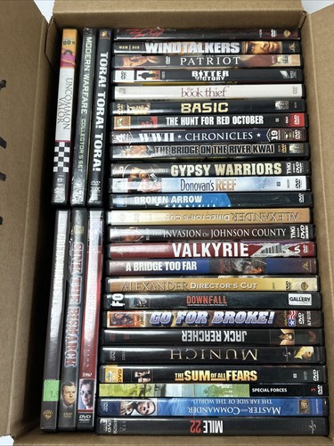 Lot of 31 War DVD Movies Pre-owned
