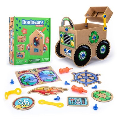Learning Resources Boxineers Pappfahrzeuge Lernspielzeug Bastelset