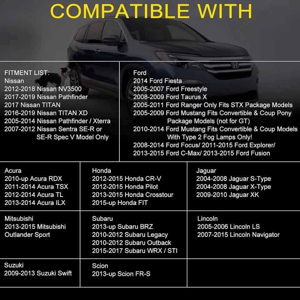 Подходит для Acura RDX 10-17 передний бампер противотуманные фары пара замены 33900-T0A-A01 - Изображение 3 из 4