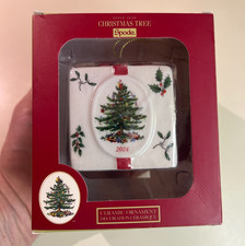 Spode Christmas Tree Gift Box 2024 Ceramic Hand Painted Ornament in Box