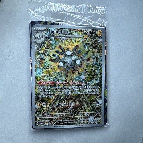 Tarjeta Pokémon Magneton 159 SVP Black Star Promo IR CASI NUEVA SELLADA - Surging Sparks ETB