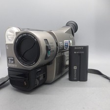 Sony Handycam CCD-TRV46E Handheld Video Hi8 Camcorder Silver Tested