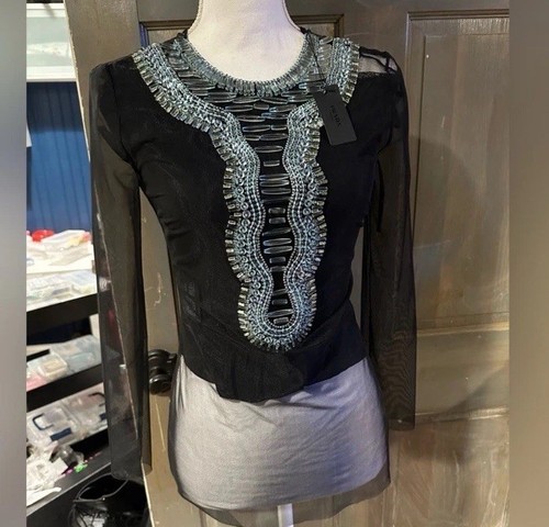 NWT Prada Mesh Needed Blouse