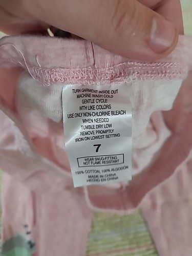 Star Wars Grogu Baby Yoda Pink Pajama Pants Size 7 Mandalorian - Picture 3 of 4
