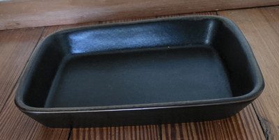 Denby England Stoneware Solid Dark Brown Rectangular 6.5'' Oven Safe Ex. Co.