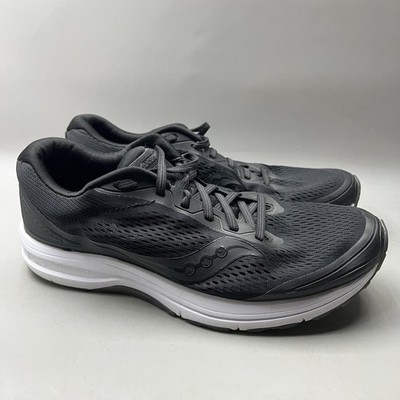 Saucony Clarion Running Shoes Men Size 10.5 Black Comfort Cushion Low Sneakers