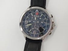 Swiss Military Hanowa Arrow Herrenuhr mit schwarzem Lederarmband