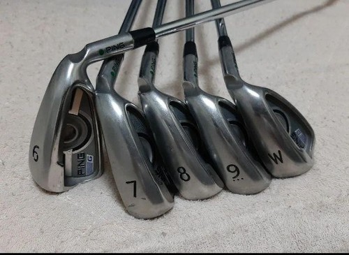 PING G 2016 Iron Set 6pcs 5-P steel Modus3 Tour120 Flex Extra Stiff Green Dot - Picture 2 of 8