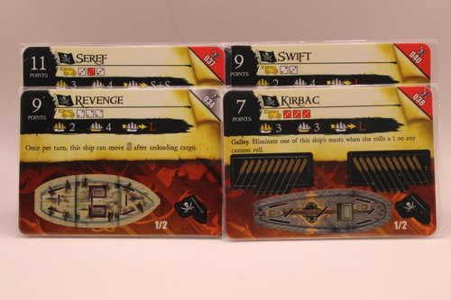 WizKids Pirates Lot of 4 Ships Seref Swift Revenge Kirbac