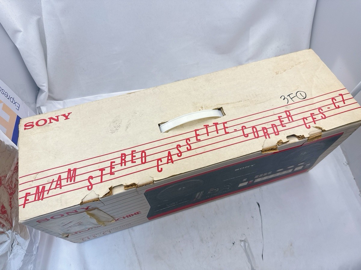 SONY CFS-C7 Red CHORD MACHINE FM/AM Stereo Radio Cassette Player